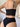 BLACK TWO-PIECE SWIMSUIT SOLID COLOR UNDERWEAR SET