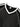 BLACK V-NECK TEE WHITE TRIM CASUAL FIT
