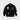 BLACK VARSITY JACKET WITH PATCHES - BASEBALL JACKET BLACK