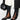 BLACK VEGAN LEATHER TABI MARY JANE SHOES