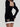 BLACK VELVET MINI DRESS WITH PUFF SLEEVES AND FLATTERING NECKLINE