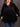 BLACK ZIP-UP HOODIE WITH GOTHIC LETTERING ECLECTIC FUSION HOODIE