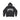 BLACK ZIP-UP HOODIE WITH GOTHIC LETTERING - SWEAT ZIP STORM