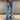 BLUE DENIM FLORAL EMBROIDERED JEANS FOR WOMEN
