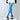 BLUE SHEER NET TIGHTS VIVID BLUE LACE PATTERN STOCKINGS
