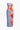 BLUE STRAPLESS DRESS WITH RED FLORAL ACCENTS FOR SPECIAL OCCASIONS