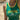 BRAZIL TANK TOP WITH COTTON EMBROIDERED LETTER IN GREEN AND YELLOW