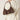 BROWN BAGUETTE BAG WITH Y2K BUCKLE ACCENTS