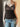 BROWN CAMISOLE TOP WITH PATTERNED BUST IN RICH BROWN TONES