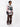 BROWN CARGO PANTS WITH PINK CROSS DESIGNS - MID WAIST CASUAL LONG PANTS