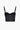 BROWN CORSET-STYLE TOP WITH STRAPS FOR SHEER SPECIAL OCCASION