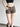 BROWN EYELET CARGO SHORTS COTTON WOVEN
