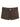 BROWN EYELET CARGO SHORTS COTTON WOVEN