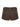 BROWN EYELET CARGO SHORTS COTTON WOVEN
