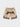 BROWN GRAPHIC PRINT ATHLETIC SHORTS FOR COMFORTABLE COTTON T-SHIRT PAIRING