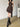 BROWN HALTER ASYMMETRICAL DRESS PARTY COCKTAIL
