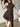 BROWN HALTER ASYMMETRICAL DRESS PARTY COCKTAIL