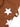 BROWN JEANS WITH WHITE STAR PATTERN - MID WAIST DESIGN