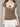 BROWN LACE TRIM PUFF SLEEVE TOP SUMMER KNIT