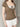 BROWN LACE TRIM PUFF SLEEVE TOP SUMMER KNIT