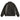 BROWN LEATHER JACKET WITH EMBOSSED BUTTERFLY