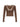 BROWN LONG SLEEVE SHIRT WITH LACE TRIM - BROWN LONG SLEEVE