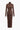 BROWN LONG-SLEEVED TURTLENECK DRESS WITH KNOTTED WAIST - CASUAL DRESS