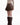 BROWN PLEATED MINI SKIRT HEART BUCKLE