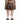 BROWN PLEATED MINI SKIRT HIGH-QUALITY VEGAN LEATHER