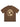 BROWN SHORT SLEEVE T-SHIRT WITH GLOBE GRAPHIC CHIC PRINTED CASUAL