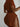 BROWN TIE-STRING BIKINI SET WITH MATCHING SKIRT