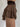 BROWN TIERED MINI SKIRT WITH VINTAGE LACE FOR A FEMININE TOUCH