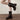 BROWN VEGAN LEATHER HIGH SHAFT BOOTS WITH METAL STRAP