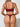 BURGUNDY BLACK LINGERIE 2PCS SET TRIANGLE CUP BRA