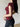 BURGUNDY LACE TRIM TOP Y2K