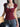 BURGUNDY LACE TRIM TOP Y2K