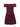 BURGUNDY OFF-THE-SHOULDER BLAZER DRESS WITH CASUAL VINTAGE STYLE