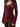 BURGUNDY V-NECK LONG SLEEVE TOP