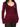 BURGUNDY V-NECK LONG SLEEVE TOP