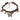 BUTTERFLY BEAD FAUX LEATHER CHOKER NECKLACE