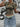 CAMO-PATTERNED CROP TOP WITH CREW NECK - Y2K STYLE