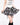 CASUAL REBEL PLAID SKIRT ASYMMETRIC HEMLINE