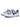 CASUAL ROUND TOE SNEAKERS IN WHITE AND BLUE - CASUAL ROUND FOOTWEAR
