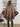 Faux Rabbit Fur-Lined Hooded Cape-Style Cardigan