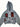 Vintage Y2K Devil Print Patchwork Hoodie
