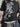 COLLAR CREW NECK T-SHIRT WITH GEOMETRIC PATTERN Y2K STYLE
