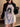 COLOR BLOCK ANIME PRINT COTTON TEE SPRING FALL