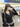 COLOR BLOCK LONG SLEEVE COLLAR CREW NECK TOP