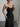 COLOR BLOCK SPAGHETTI STRAP LONG LENGTH DRESS