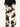 COW-PRINT WIDE LEG PANTS WITH LOOSE FIT COTTON BLEND